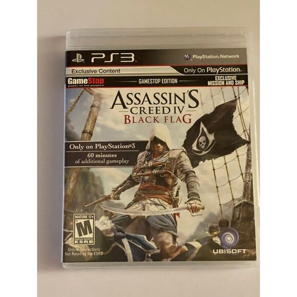 Sony Play Station 3 Assassins Creed IV Black Flag Video Game - Picture 1 of 3